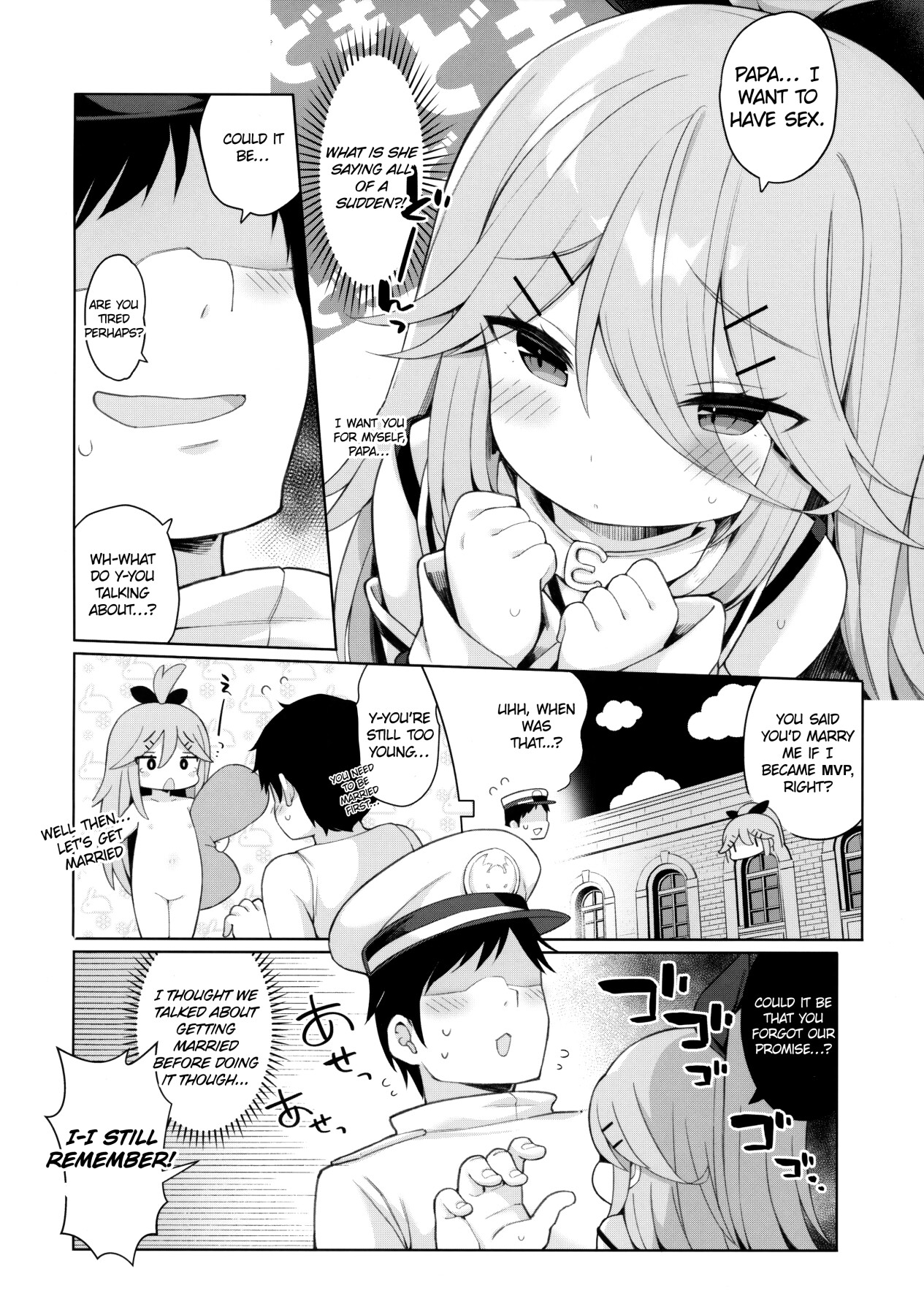 Hentai Manga Comic-Yamakaze-chan in heat loves her Papa!-Read-3